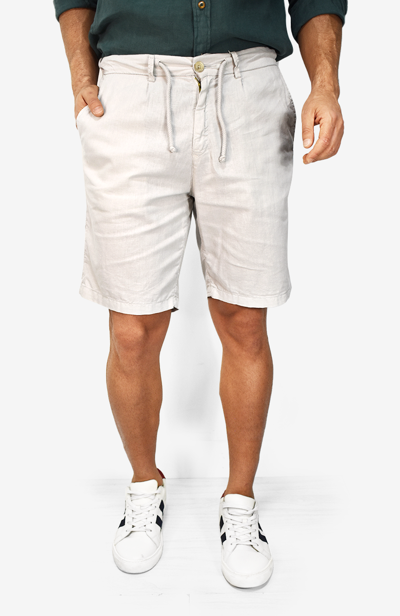 Short de Lino y Algodón para Hombre