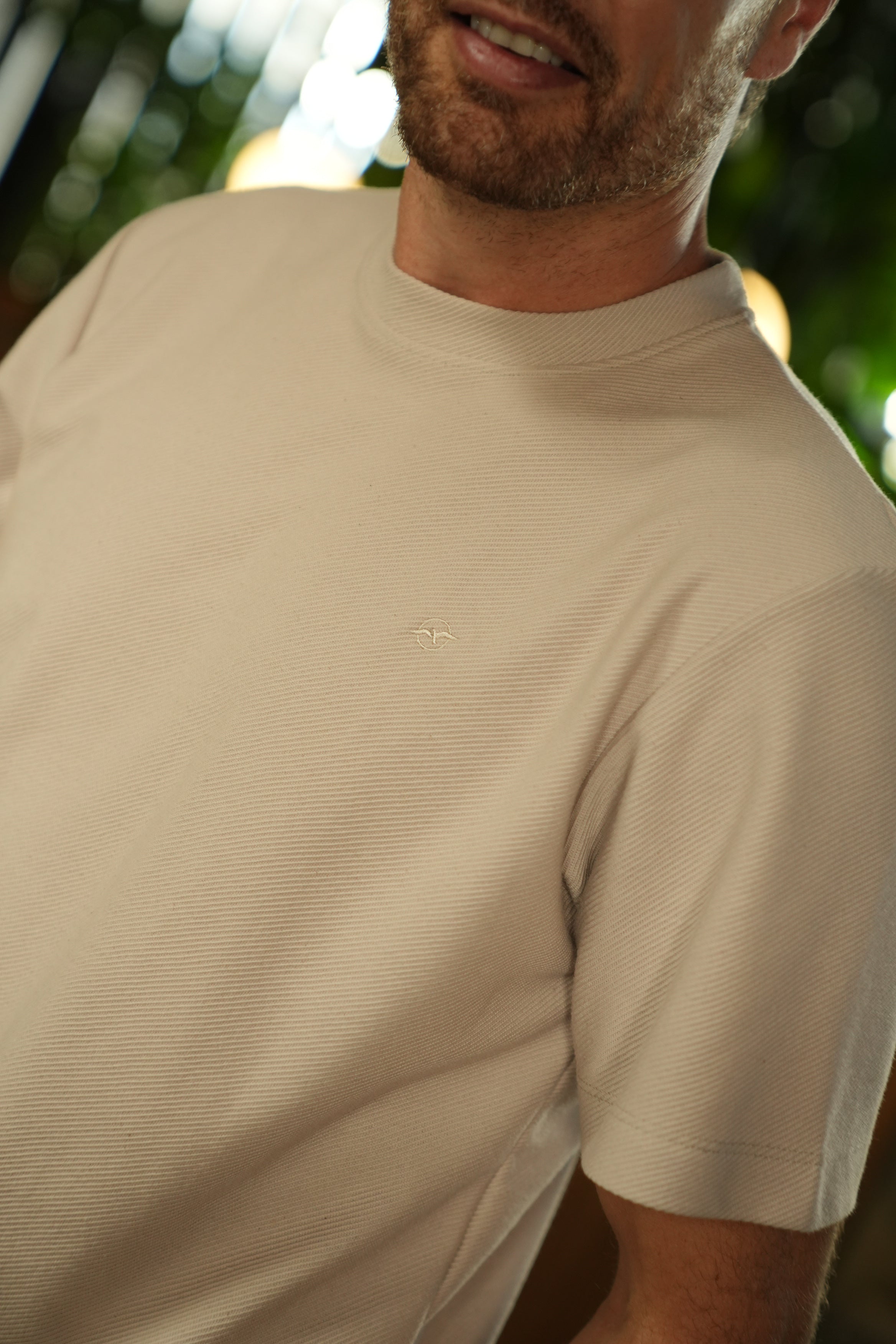 Polo Cuello Redondo con Textura para Hombre