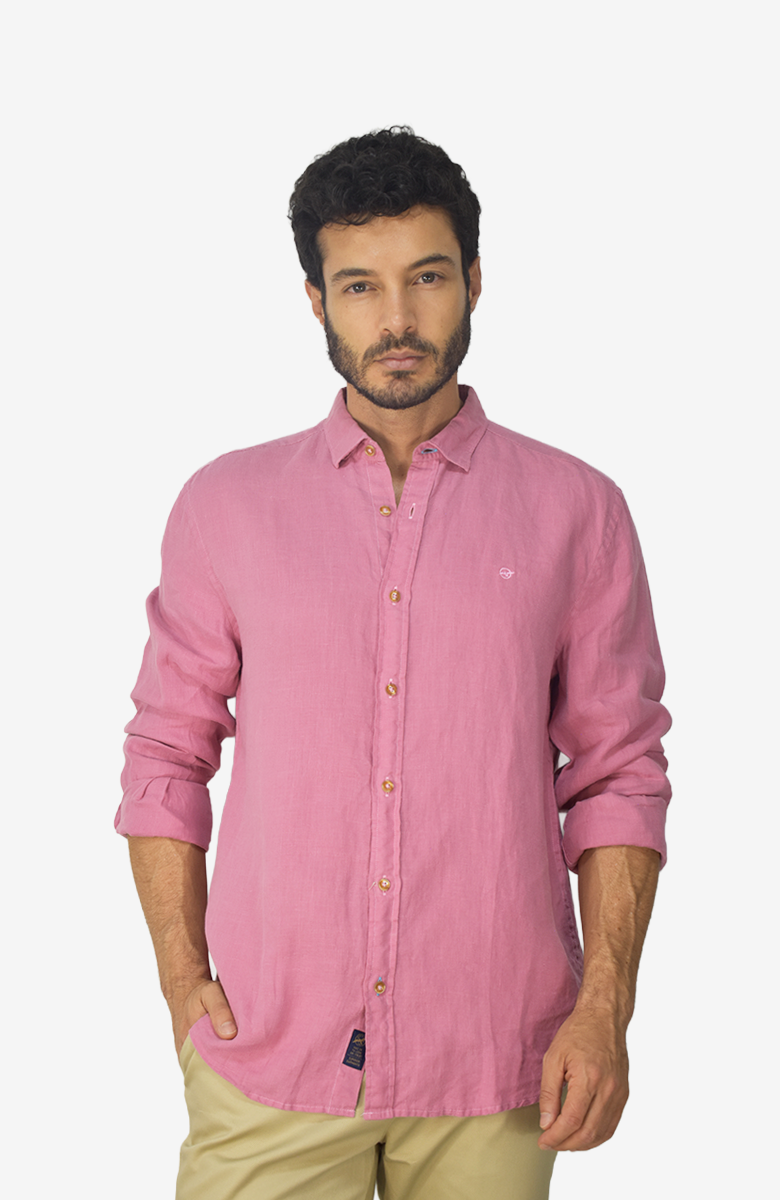 Camisa manga larga de Lino para Hombre