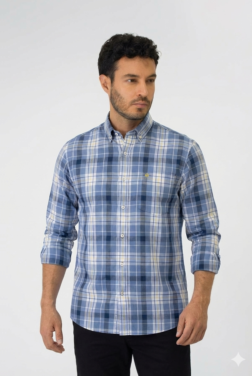 Camisa manga larga Algodón para Hombre