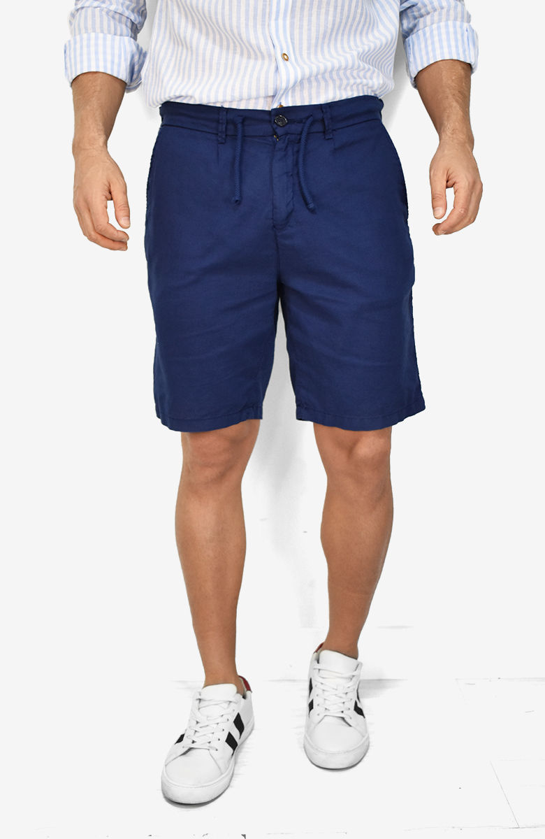 Short de Lino y Algodón para Hombre