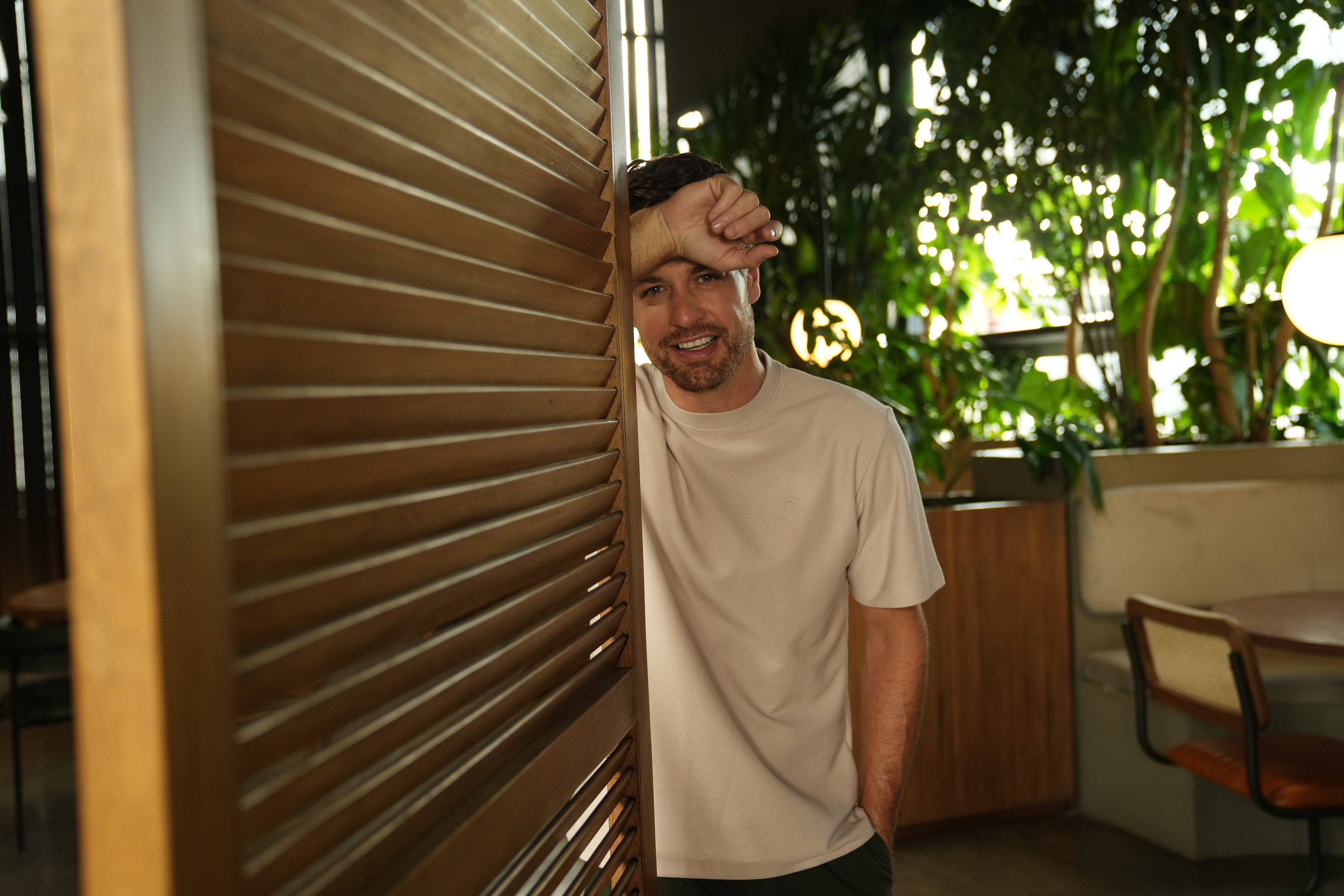 Polo Cuello Redondo con Textura para Hombre