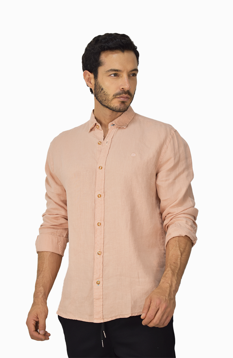Camisa manga larga de Lino para Hombre