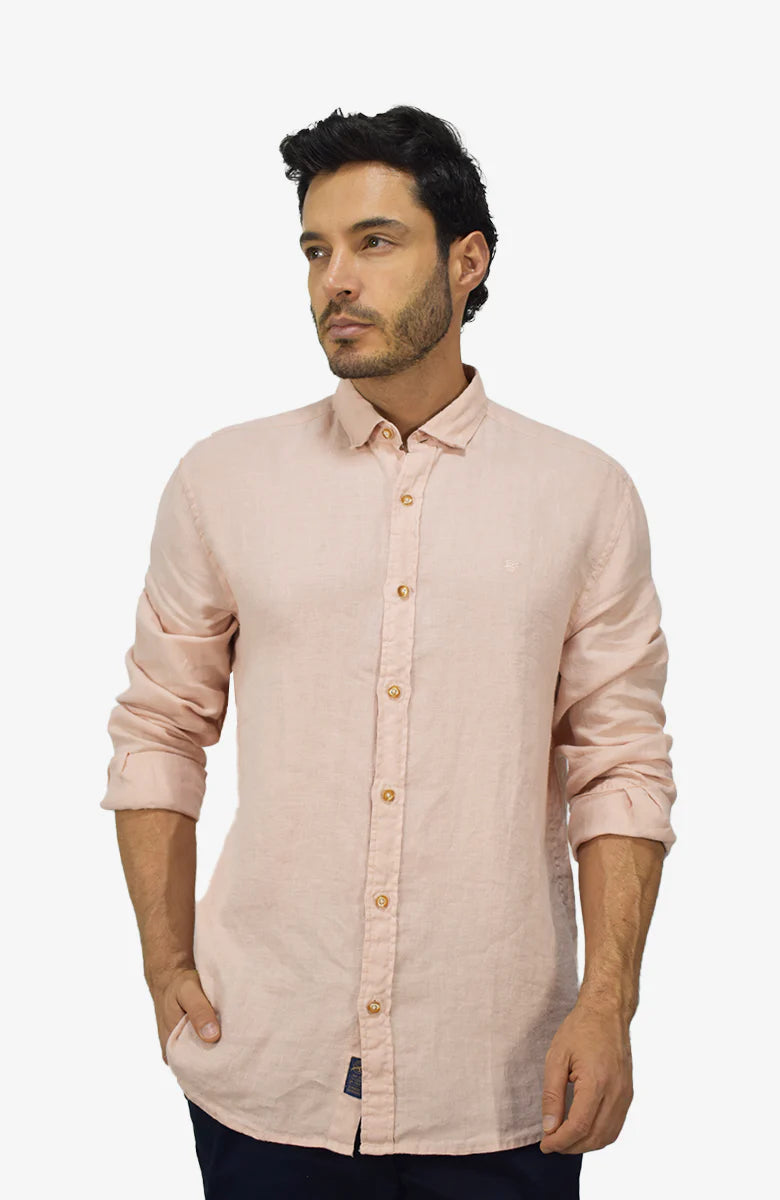 Camisa manga larga de Lino para Hombre